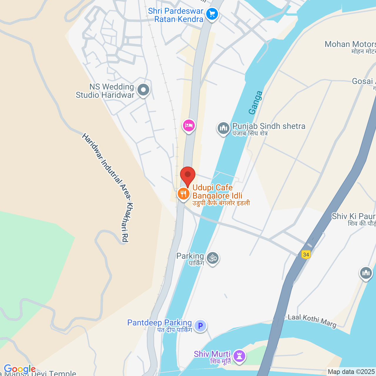 Static image of google maps